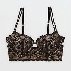 Aerie Real Power Balconette Joy Lace Bra